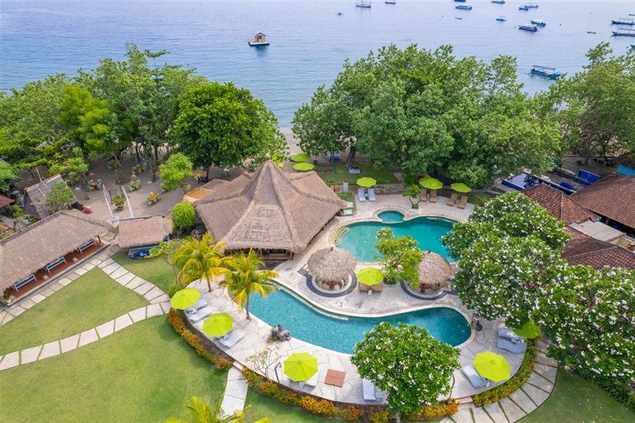 Taman Sari Bali Resort & Spa - Pohled na areál z výšky